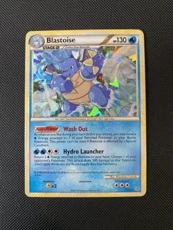 Pokemon TCG Blastoise 13/95 Cracked Ice Holo HGSS Unleashed Card VLP - Image 1
