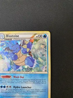 Pokemon TCG Blastoise 13/95 Cracked Ice Holo HGSS Unleashed Card VLP - Image 3