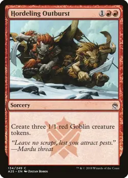 Hordeling Outburst 134/249 Non Foil Common Masters 25 MTG Near MInt - Image 1
