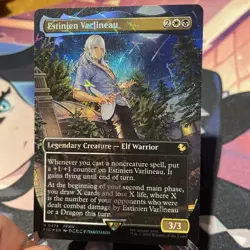 Estinien Varlineau Borderless Chocobo Track Foil) Commander: Final Fantasy Foil - Image 1
