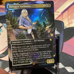 Estinien Varlineau Borderless Chocobo Track Foil) Commander: Final Fantasy Foil - Image 2