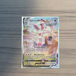 Pokemon Sylveon VMAX Rapid Strike Secret Rare Evolving Skies 212/203 - Image 1