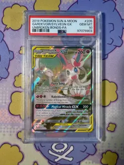 Gardevoir & Sylveon GX 205/214 Alt Art SM Unbroken Bonds Pokemon - PSA 10 - Image 1