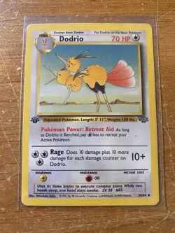 1999 Pokemon Jungle 34/64 Dodrio 1st Edition MP - Image 1
