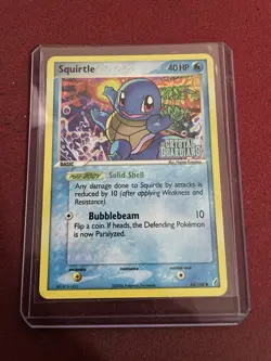 Squirtle 64/100 EX Crystal Guardians Reverse Holo Stamped Pokemon Card LP - Image 1
