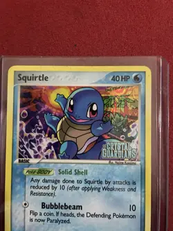Squirtle 64/100 EX Crystal Guardians Reverse Holo Stamped Pokemon Card LP - Image 3