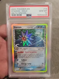 Pokemon 2005 Starmie Holo #15 Ex Delta Species Psa 10 - Image 1