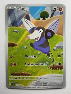 Pokemon: Drilbur Illustration Rare IR Full Art Holo 124/086 (Near Mint) - Image 1
