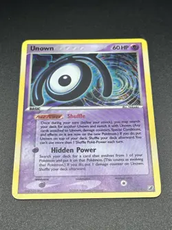Pokemon TCG Unown M M/28 EX Unseen Forces Holo MP - Image 2