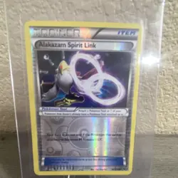 Pokemon Alakazam Spirit Link 90/124 Fates Collide Reverse Holo Uncommon EN - Image 1