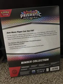 Pokemon TCG: Scarlet & Violet Prismatic Evolutions Binder Collection New Sealed - Image 2
