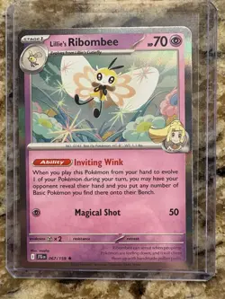 Pokemon TCG - Holo Rare Lillie’s Ribombee 067/159 - Journey Together - NM - Image 1