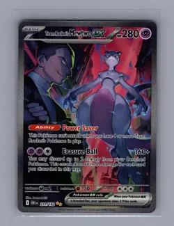 Pokemon TCG - Team Rocket's Mewtwo ex 231/182 - SV10: Destined Rivals (DRI) - Image 1