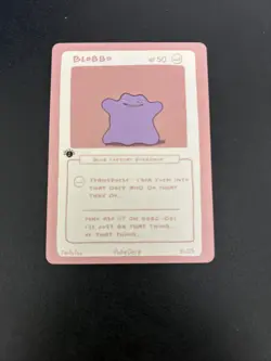 Blobbo (Ditto) 21/25 - 1st Edition Pokederp First Print Fan Art - Pokemon - Image 1