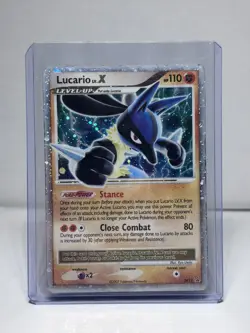 2007 Pokemon Diamond & Pearl Black Star Promos #DP12 Lucario LV.X - Image 1