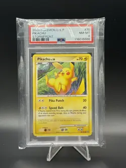 Pokemon Pikachu 70/100 Stormfront 2008 Regular PSA 8 - Image 1