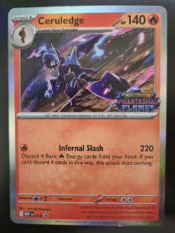 Pokemon: Mega Evolution - Ceruledge MEP 014 - Phantasmal Flames Black Star Promo - Image 1