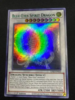 YuGiOh - Blue-Eyes Spirit Dragon LDS2-EN020 - 1st Edition - Green - UR - NM / M - Image 1