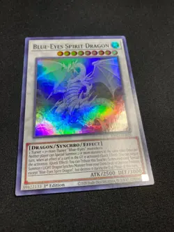 YuGiOh - Blue-Eyes Spirit Dragon LDS2-EN020 - 1st Edition - Green - UR - NM / M - Image 2