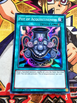 Pot of Acquisitiveness inov-en065 1st Edition (NM+) Super Rare Yu-Gi-Oh! - Image 1