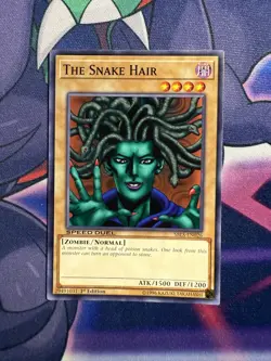 Yu-Gi-Oh! The Snake Hair SBLS-EN026 Common 1st Edition Card - Image 1