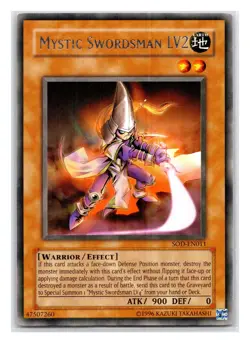 Mystic Swordsman LV2 Rare Soul of the Duelist SOD-EN011 LP - Image 1