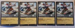 Disney Lorcana Mickey Mouse Inspirational Warrior 200/204 Archazia's Island (x4) - Image 4