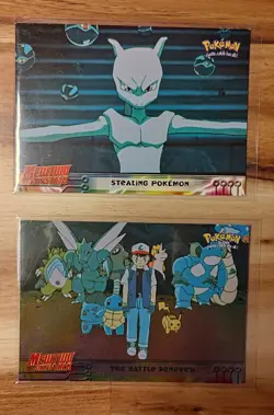 1999 Topps Pokemon the First Movie 12 Card Pack Plus 2 Topps TV Cards - Image 1