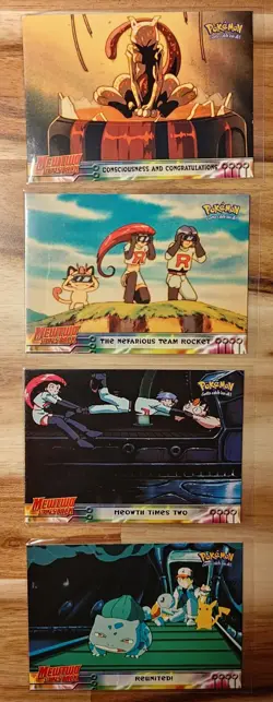 1999 Topps Pokemon the First Movie 12 Card Pack Plus 2 Topps TV Cards - Image 3