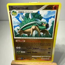 Pokemon 2008 Stormfront Torterra LV. 47 Reverse Holo Rare Card #11/100 - Image 1