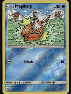 Magikarp Common Hidden Fates 15/68 Water Reverse Holo Pokemon Card - Image 1