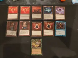 11 Card Lot MTG Tempest Magic The Gathering Scroll Rack Aluren Lotus Petal More - Image 1