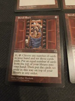 11 Card Lot MTG Tempest Magic The Gathering Scroll Rack Aluren Lotus Petal More - Image 3