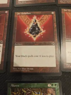 11 Card Lot MTG Tempest Magic The Gathering Scroll Rack Aluren Lotus Petal More - Image 5