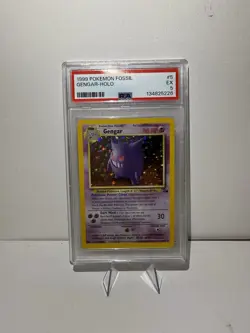 Pokemon Gengar Fossil Holo Rare English 1999 5/62 PSA 5 Card - Image 1