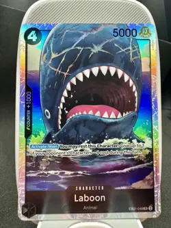 Laboon EB01-048 Super Rare ONE PIECE Tcg Card Game NM Black - Image 1