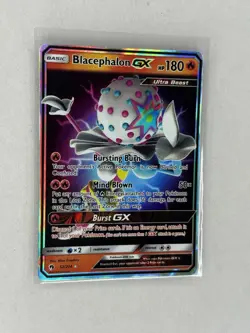 Pokemon TCG Lost Thunder Blacephalon GX Ultra Rare Card 52/214 NM - Image 2