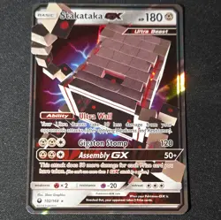 Pokemon TCG Stakataka GX Holo Ultra Rare Card 102/168 Celestial Storm - Image 1