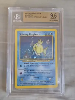 Pokemon Shining Magikarp Neo Revelation Holo Card 66/64 Secret Rare BGS 9.5 GM - Image 3