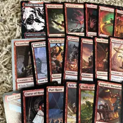 Magic the Gathering 50 Red Rare Card Lot - Image 2