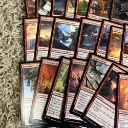 Magic the Gathering 50 Red Rare Card Lot - Image 4