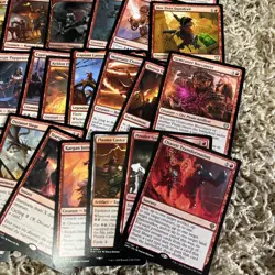 Magic the Gathering 50 Red Rare Card Lot - Image 5
