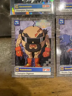 Digimon Vintage 2000 Card Lot Of 4 Cards Rare One Holographic Card - Image 5