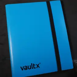 Vault X Standard 9-Pocket Strap Binder Blue - 360 Cards - Used - Image 1