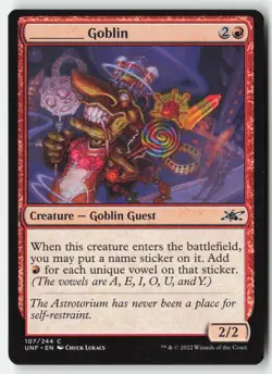 MTG - _____ Goblin #107 - Regular - UNF Unfinity - Image 1