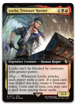 Locke, Treasure Hunter (Extended Art) #177 (NM) Final Fantasy FIC Magic MTG - Image 1