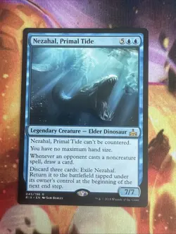 Nezahal, Primal Tide – Rivals of Ixalan (RIX) – Rare – LP Magic MTG - Image 1