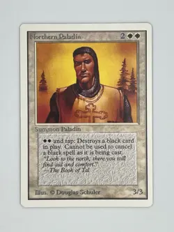 MTG NORTHERN PALADIN (edge ding) Unlimited Edition EX Rare Magic The Gathering - Image 1