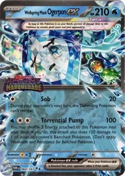 Wellspring Mask Ogerpon ex (Twilight M Miscellaneous Cards & Products NM Pokemon - Image 1
