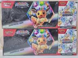 Pokemon Prismatic Evolutions 2-Pack Lot - Surprise Box & Booster Bundles 20 Pack - Image 1